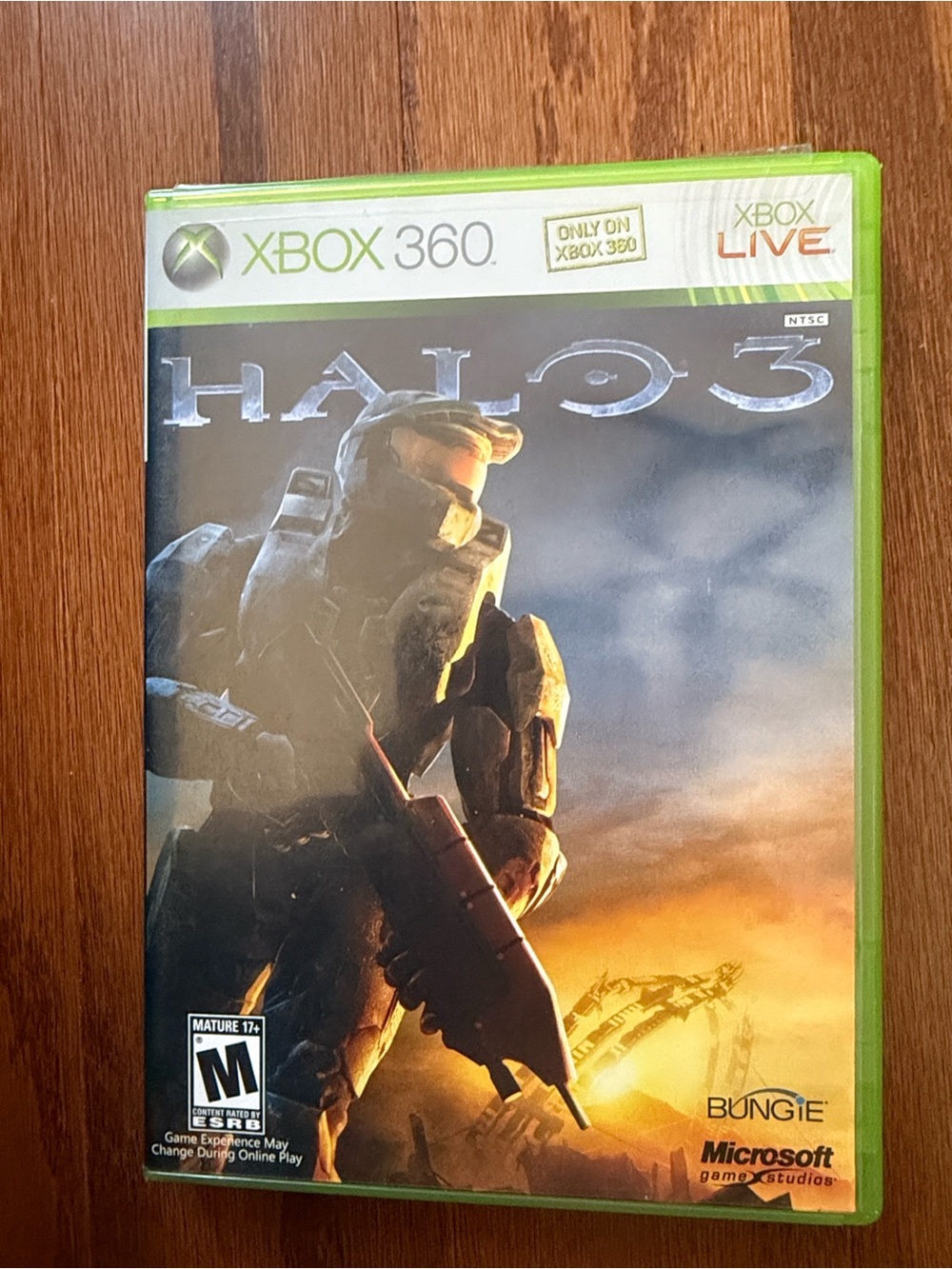 Microsoft Xbox 360 Halo 3 in Green Case with Cover Art
